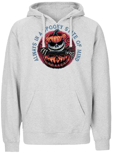Spooky state of mind - Movie, animated, animation, horror, Halloween, pumpkin, skeleton, character, fantasy - Fairtrade Hoodie