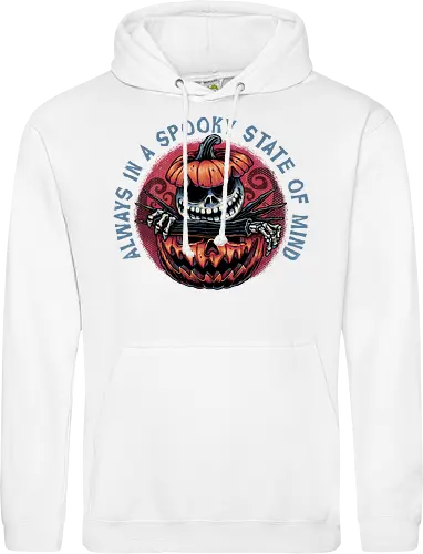 Spooky state of mind - Movie, animated, animation, horror, Halloween, pumpkin, skeleton, character, fantasy - Standard Hoodie