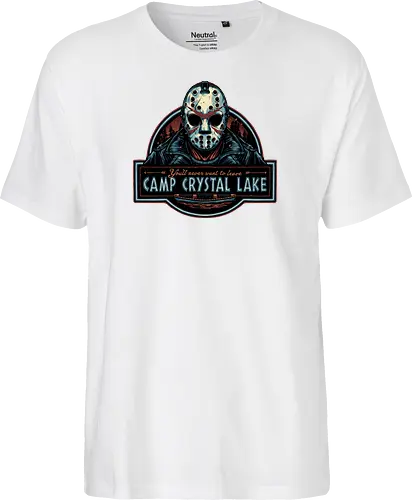Never leave the camp - Horror, Halloween, movie, horror movie, villain, classic movie - Fairtrade T-Shirt