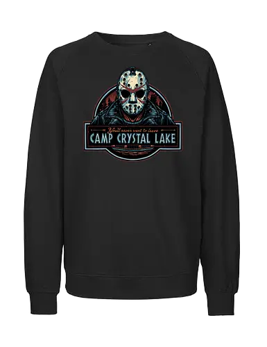 Never leave the camp - Horror, Halloween, movie, horror movie, villain, classic movie - Fairtrade Sweatshirt