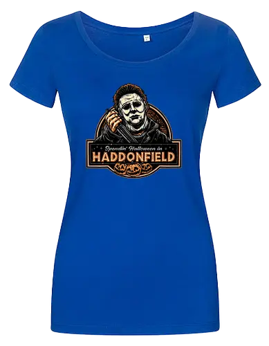 Halloween in Haddonfield - Horror, Halloween, movie, horror movie, villain, classic movie - Damen T-Shirt