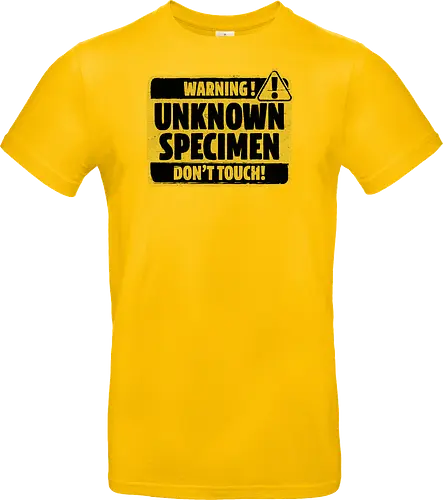 Element of Unknown Science - Chemistry Joke, Chemistry Humor, Biology, Mistakes, Accidents, Oopsie, Discover, Discovery, Warning, Caution, Sign, Safety, Unsafe, Safely, Lab, Laboratory, Science, Scientist, Scientific Science Art, Scientists, Science Humor, Science Joke, Funny Science, Retro Science, Sarcastic Science, Vintage Science, Funny Science Quote, Periodic Table, Stem, Humor, Joke, Fun, Funny, Sarcasm, Sarcastic, Irony, Ironic, Research, Physics, Chemistry - Standard T-Shirt