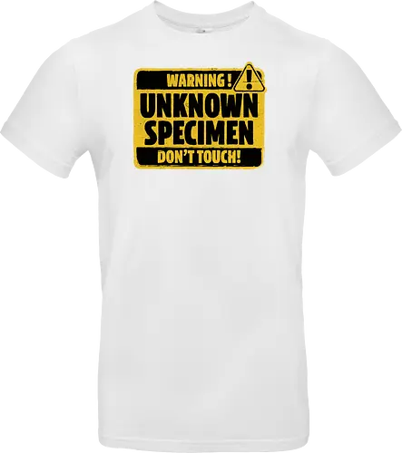 Element of Unknown Science - Chemistry Joke, Chemistry Humor, Biology, Mistakes, Accidents, Oopsie, Discover, Discovery, Warning, Caution, Sign, Safety, Unsafe, Safely, Lab, Laboratory, Science, Scientist, Scientific Science Art, Scientists, Science Humor, Science Joke, Funny Science, Retro Science, Sarcastic Science, Vintage Science, Funny Science Quote, Periodic Table, Stem, Humor, Joke, Fun, Funny, Sarcasm, Sarcastic, Irony, Ironic, Research, Physics, Chemistry - Standard T-Shirt