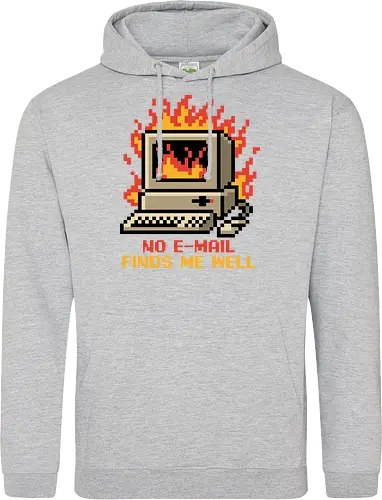 Pixel Email Fire Computer - Pixel Art, Pixel, Pixels, Email, Work, Workplace, Working, No Work, Hard Work, Not To Work, Work Life, Workspace, Fire, Flames, Flame, Retro Computer Design, Retro Computer Art, Computer, Fine, I'm Fine, Everything Is Fine, This Is Fine, Vintage, Retro, Retro Vintage, Old, Old School, Oldschool, Sarcasm, Sarcastic Art, Sarcastic, Sarcastic Humor, Sarcastic Quote, Irony, Ironic Humor, Ironic, Quote, Ironic, Jokes, Joke, Fun, Funny, Memes, Meme, Internet, Wellness, Well - Standard Hoodie