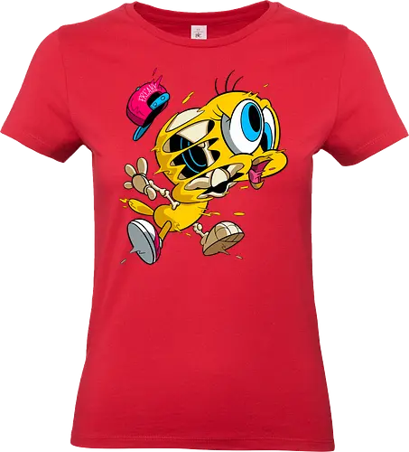 Freaky Streetwear Gelber Kanarienvogel - Underground Horror Cartoon - freaky Vogel Kunst, Gangster Cartoon Horror, urbane Neon Pop Art, Skelett Kanarienvogel Streetwear, gelber Kanarienvogel Horror, Cartoon Streetwear Freaky, freaky Mütze Cartoon, gelbes Kanarienvogel Skelett, Tweety Bird freaky, Looney Tunes streetwear, cartoon underground, Warner Bros horror, Tweety Bird gangster, hip hop cartoon, Looney Tunes horror, Tweety Bird skeleton, cartoon horror art, Tweety Bird streetwear, Looney Tunes fan art, Underground Cartoon Kunst, Hip Hop Cartoon Horror, Geek Streetwear Druck, Zombie Kanarienvogel Mütze, alternative urbane Kunst, Neon Cartoon Horror, lebhafter Horror Druck - Standard T-Shirt (Frauen)