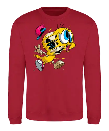 Freaky Streetwear Gelber Kanarienvogel - Underground Horror Cartoon - freaky Vogel Kunst, Gangster Cartoon Horror, urbane Neon Pop Art, Skelett Kanarienvogel Streetwear, gelber Kanarienvogel Horror, Cartoon Streetwear Freaky, freaky Mütze Cartoon, gelbes Kanarienvogel Skelett, Tweety Bird freaky, Looney Tunes streetwear, cartoon underground, Warner Bros horror, Tweety Bird gangster, hip hop cartoon, Looney Tunes horror, Tweety Bird skeleton, cartoon horror art, Tweety Bird streetwear, Looney Tunes fan art, Underground Cartoon Kunst, Hip Hop Cartoon Horror, Geek Streetwear Druck, Zombie Kanarienvogel Mütze, alternative urbane Kunst, Neon Cartoon Horror, lebhafter Horror Druck - Sweatshirt