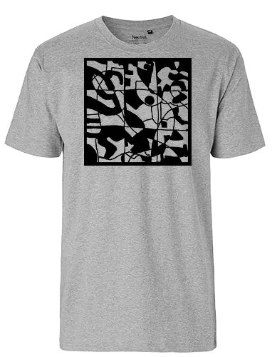 Fair and Square_Head - Patterns, black, random, graphic, streetwear graphic, artsy shirt, linocut art, Holzschnitt, handmade aesthetic, urban wear, illustration, graphic tee, artistic tee, indie ästhetik, boho vibe - Fairtrade T-Shirt