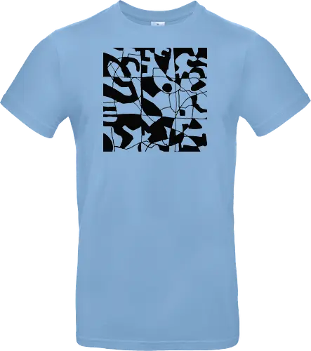 Fair and   1 - Patterns, black, random, graphic, streetwear graphic, artsy shirt, linocut art, Holzschnitt, handmade aesthetic, urban wear, illustration, graphic tee, artistic tee, indie ästhetik, boho vibe - Standard T-Shirt