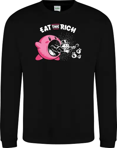 Eat The Rich - Eat The Rich, anti capitalism, funny, monopoly, billionaires - Sweatshirt