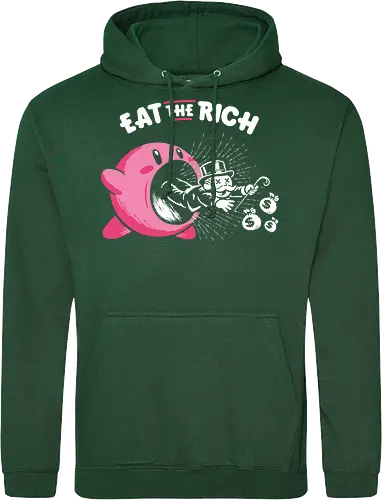 Eat The Rich - Eat The Rich, anti capitalism, funny, monopoly, billionaires - Standard Hoodie