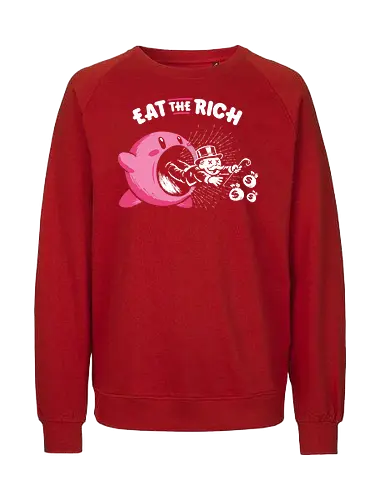 Eat The Rich - Eat The Rich, anti capitalism, funny, monopoly, billionaires - Fairtrade Sweatshirt