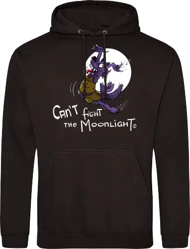 Can’t fight the Moonlight. - Halloween, Wolf, Werwolf, Monsta, Nedde, Mond, Mondlicht, Tanzen, Coyote Ugly, Teenwolf - Standard Hoodie
