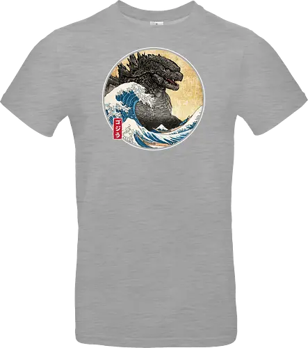 The Great Kaiju off Kanagawa - anime, manga, japan, japanese art, Kaiju, Kaiju, great wave off kanagawa - Standard T-Shirt