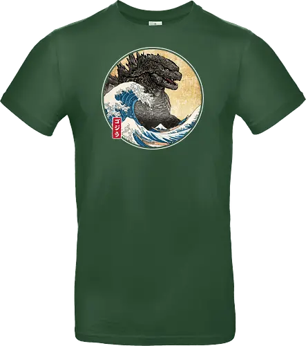 The Great Kaiju off Kanagawa - anime, manga, japan, japanese art, Kaiju, Kaiju, great wave off kanagawa - Standard T-Shirt