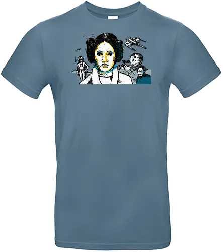 May the Fourth (c) - May the Fourth, Space Opera, prinzessin lea, streetwear graphic, artsy shirt, linocut art, Holzschnitt, handmade aesthetic, urban wear, illustration, graphic tee, artistic tee, indie ästhetik, boho vibe - Standard T-Shirt