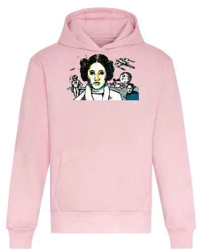 May the Fourth (c) - May the Fourth, Space Opera, prinzessin lea, streetwear graphic, artsy shirt, linocut art, Holzschnitt, handmade aesthetic, urban wear, illustration, graphic tee, artistic tee, indie ästhetik, boho vibe - Heavyweight Hoodie