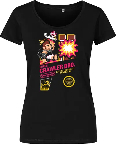 Super Crawler - dungeon, crawler, carl, donut, parody, design, demonigote, funny, book, retro, pixel - Damen T-Shirt