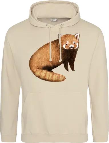Rötlich Braunes Tier Gestreifter Schwanz Weiße Maske Süß - süßes rötlich braunes Tier, voluminöser beige gestreifter Schwanz, weiße rostige Augenmaske, künstlerische digitale Tier Illustration, Bleistift Aquarell Fell Textur, gefährdetes asiatisches exotisches Säugetier, exotisches Bergssäugetier, süßes realistisches Tier Kunst, exotisches Tier Liebhaber Geschenk, süßes asiatisches Tier Shirt, spitze Ohren weißes Inneres, Himalaya Wald Tier, Natur Tier Druck, zarte elegante Tier Kunst, seltene kostbare süße Kreatur - Standard Hoodie