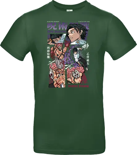 Yuta vs Sukuna Final Curse JJK - Yuta Okkotsu, Ryomen Sukuna, Jujutsu, final battle, cursed clash, dark anime art, manga fan gift, otaku apparel - Standard T-Shirt