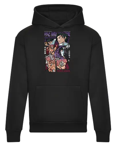 Yuta vs Sukuna Final Curse JJK - Yuta Okkotsu, Ryomen Sukuna, Jujutsu, final battle, cursed clash, dark anime art, manga fan gift, otaku apparel - Heavyweight Hoodie