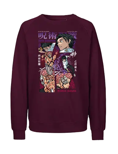 Yuta vs Sukuna Final Curse JJK - Yuta Okkotsu, Ryomen Sukuna, Jujutsu, final battle, cursed clash, dark anime art, manga fan gift, otaku apparel - Fairtrade Sweatshirt
