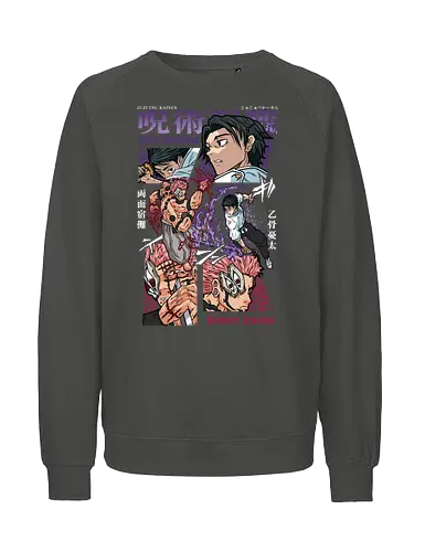 Yuta vs Sukuna Final Curse JJK - Yuta Okkotsu, Ryomen Sukuna, Jujutsu, final battle, cursed clash, dark anime art, manga fan gift, otaku apparel - Fairtrade Sweatshirt