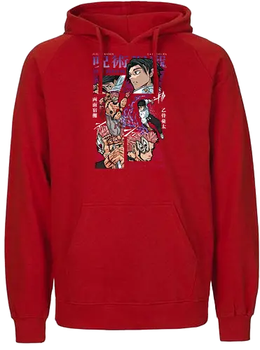 Yuta vs Sukuna Final Curse JJK - Yuta Okkotsu, Ryomen Sukuna, Jujutsu, final battle, cursed clash, dark anime art, manga fan gift, otaku apparel - Fairtrade Hoodie