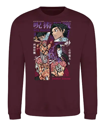 Yuta vs Sukuna Final Curse JJK - Yuta Okkotsu, Ryomen Sukuna, Jujutsu, final battle, cursed clash, dark anime art, manga fan gift, otaku apparel - Sweatshirt