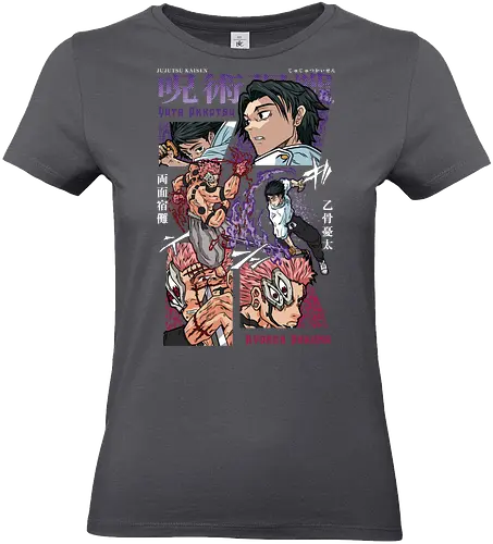 Yuta vs Sukuna Final Curse JJK - Yuta Okkotsu, Ryomen Sukuna, Jujutsu, final battle, cursed clash, dark anime art, manga fan gift, otaku apparel - Standard T-Shirt (Frauen)