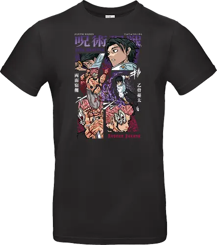 Yuta vs Sukuna Final Curse JJK - Yuta Okkotsu, Ryomen Sukuna, Jujutsu, final battle, cursed clash, dark anime art, manga fan gift, otaku apparel - Standard T-Shirt