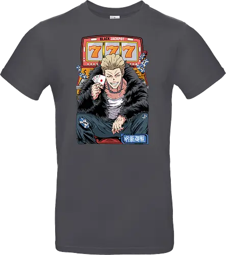 Hakari JJK Jackpot Energy - Hakari Kinji, Jujutsu, casino vibes, dark anime, otaku gift, anime fan, bold graphic, shonen - Standard T-Shirt