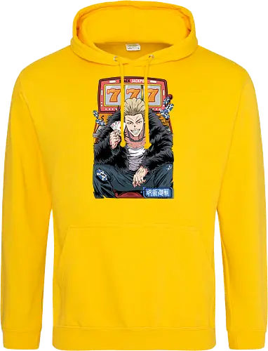 Hakari JJK Jackpot Energy - Hakari Kinji, Jujutsu, casino vibes, dark anime, otaku gift, anime fan, bold graphic, shonen - Standard Hoodie