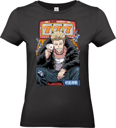 Hakari JJK Jackpot Energy - Hakari Kinji, Jujutsu, casino vibes, dark anime, otaku gift, anime fan, bold graphic, shonen - Standard T-Shirt (Frauen)