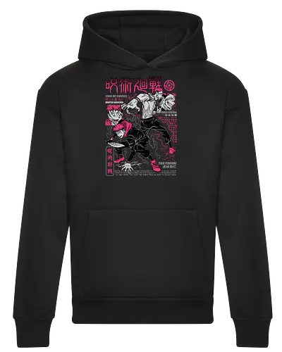 Itadori and Sukuna King of Curses - Sukuna, Yuji Itadori, dark fantasy, jujutsu kaisen art, anime otaku, villain energy, pink aesthetic, shonen battle - Heavyweight Hoodie
