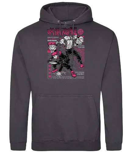 Itadori and Sukuna King of Curses - Sukuna, Yuji Itadori, dark fantasy, jujutsu kaisen art, anime otaku, villain energy, pink aesthetic, shonen battle - Standard Hoodie