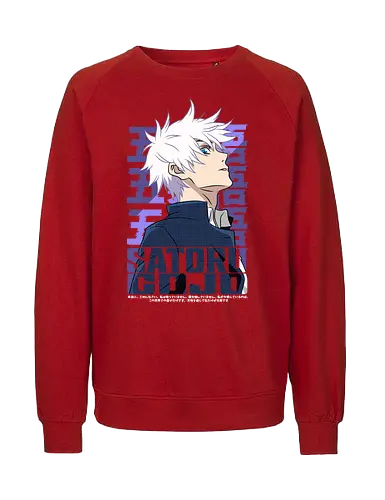 Satoru Gojo Japan Limitless Legend - Gojo Satoru, JJK strongest, Japan style, white hair anime, anime fan gift, cool sorcerer, minimalist design, Jujutsu - Fairtrade Sweatshirt