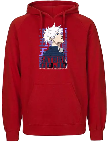 Satoru Gojo Japan Limitless Legend - Gojo Satoru, JJK strongest, Japan style, white hair anime, anime fan gift, cool sorcerer, minimalist design, Jujutsu - Fairtrade Hoodie