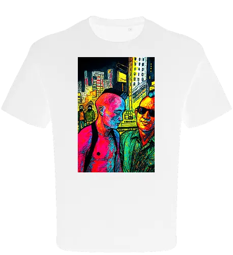 Wild Side - cyberpunk, street art, night life - Oversize T-Shirt
