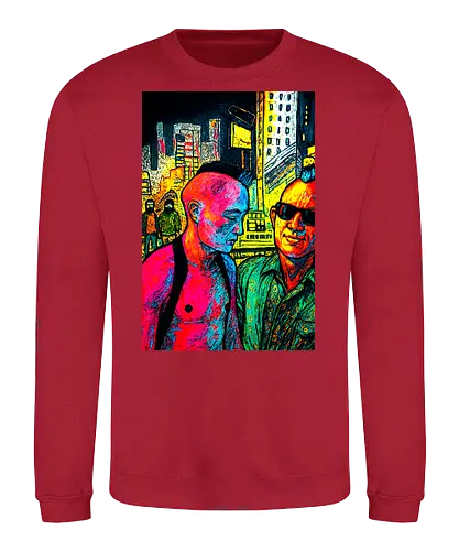 Wild Side - cyberpunk, street art, night life - Sweatshirt