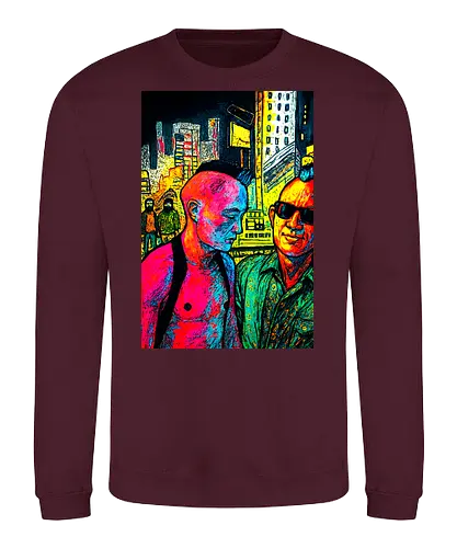 Wild Side - cyberpunk, street art, night life - Sweatshirt
