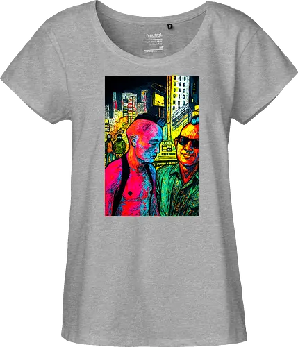 Wild Side - cyberpunk, street art, night life - Fairtrade Girl Shirt