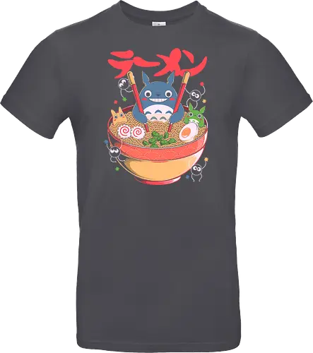 Ramen Friends - ramen, japanese, japan, anime, fantasy, cute, noodles, food, cartoon, kawaii, nostalgia, otaku, culture, oriental, creature, friends, playful, colorful, illustration, geek - Standard T-Shirt