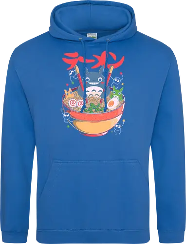 Ramen Friends - ramen, japanese, japan, anime, fantasy, cute, noodles, food, cartoon, kawaii, nostalgia, otaku, culture, oriental, creature, friends, playful, colorful, illustration, geek - Standard Hoodie