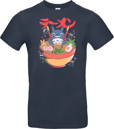 Ramen Friends - ramen, japanese, japan, anime, fantasy, cute, noodles, food, cartoon, kawaii, nostalgia, otaku, culture, oriental, creature, friends, playful, colorful, illustration, geek - Standard T-Shirt