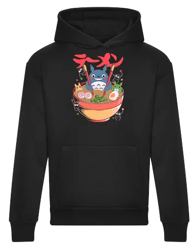 Ramen Friends - ramen, japanese, japan, anime, fantasy, cute, noodles, food, cartoon, kawaii, nostalgia, otaku, culture, oriental, creature, friends, playful, colorful, illustration, geek - Heavyweight Hoodie