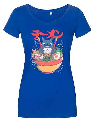 Ramen Friends - ramen, japanese, japan, anime, fantasy, cute, noodles, food, cartoon, kawaii, nostalgia, otaku, culture, oriental, creature, friends, playful, colorful, illustration, geek - Damen T-Shirt