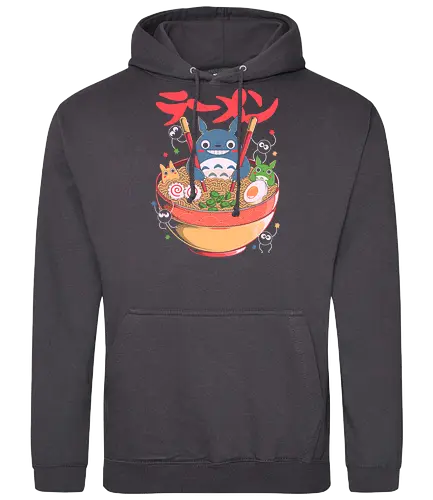 Ramen Friends - ramen, japanese, japan, anime, fantasy, cute, noodles, food, cartoon, kawaii, nostalgia, otaku, culture, oriental, creature, friends, playful, colorful, illustration, geek - Standard Hoodie