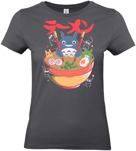 Ramen Friends - ramen, japanese, japan, anime, fantasy, cute, noodles, food, cartoon, kawaii, nostalgia, otaku, culture, oriental, creature, friends, playful, colorful, illustration, geek - Standard T-Shirt (Frauen)