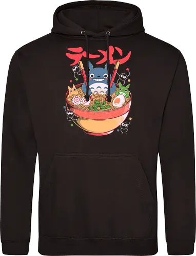 Ramen Friends - ramen, japanese, japan, anime, fantasy, cute, noodles, food, cartoon, kawaii, nostalgia, otaku, culture, oriental, creature, friends, playful, colorful, illustration, geek - Standard Hoodie