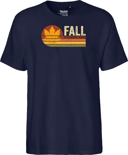 Fall vintage - autumn, nature, vintge, cozy, retro, books, fall, book, seasons, halloween, leaves - Fairtrade T-Shirt
